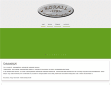 Tablet Screenshot of korall-trade.hu